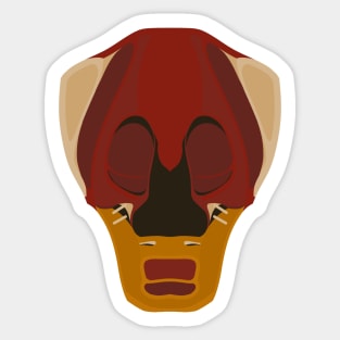 African Mask Sticker